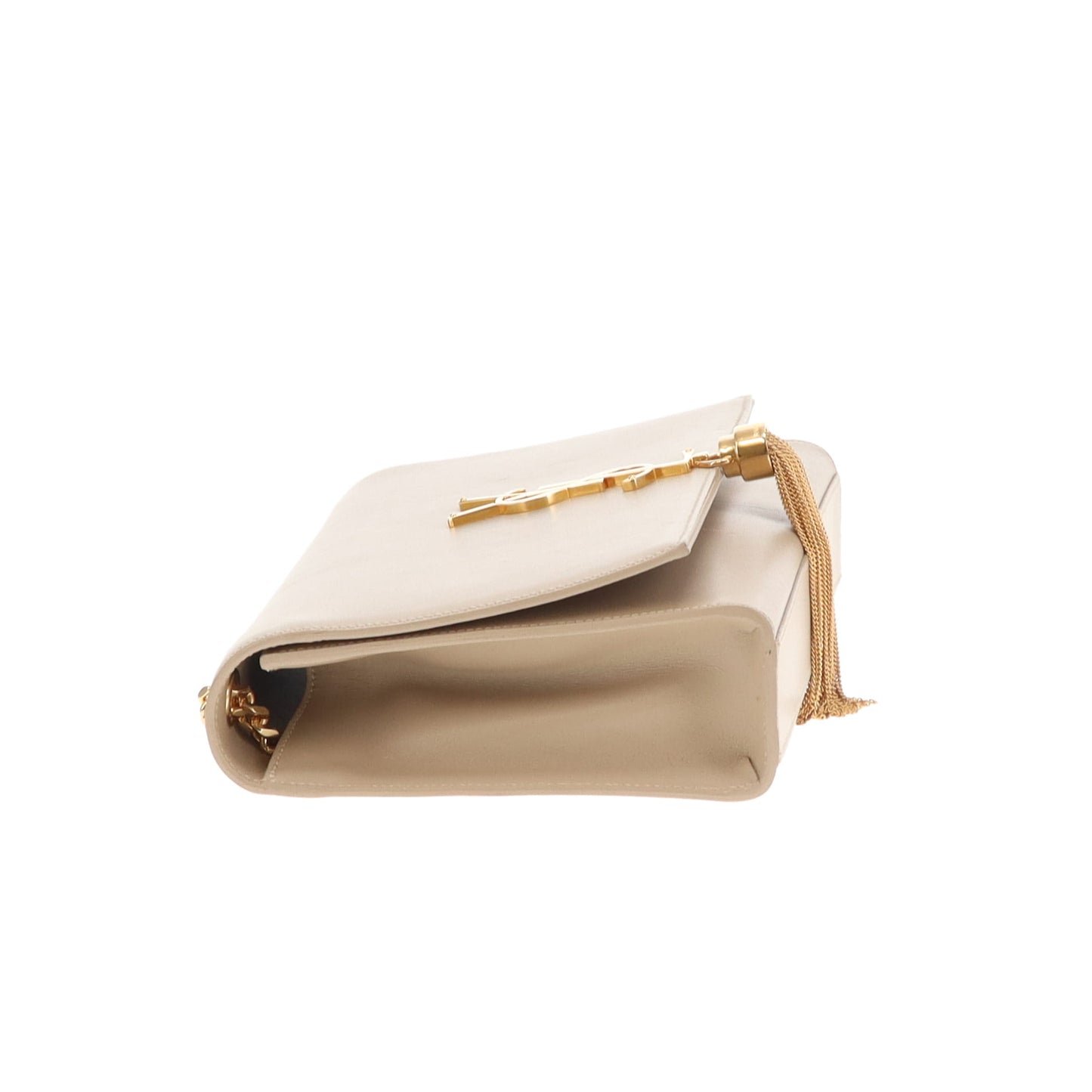 Saint Laurent Kate Tassel Medium Beige Smooth GHW 2015