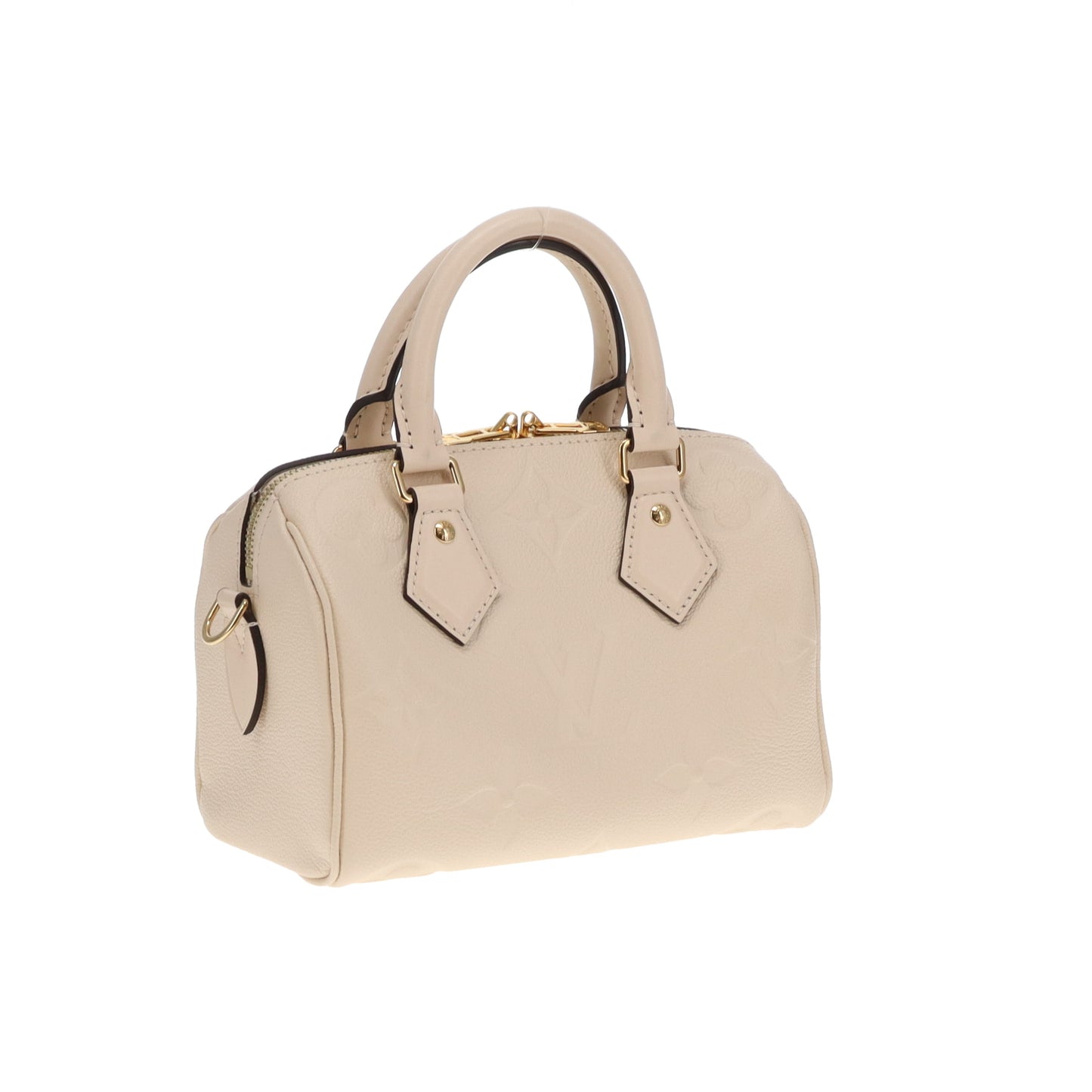 Louis Vuitton Speedy Bandouliere 20 Empreinte Crème