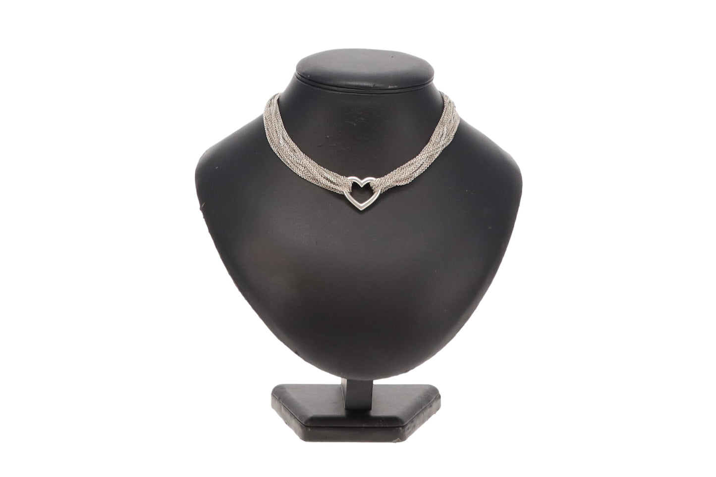 Tiffany & Co. Sterling Silver Multi Strand Heart Toggle Necklace