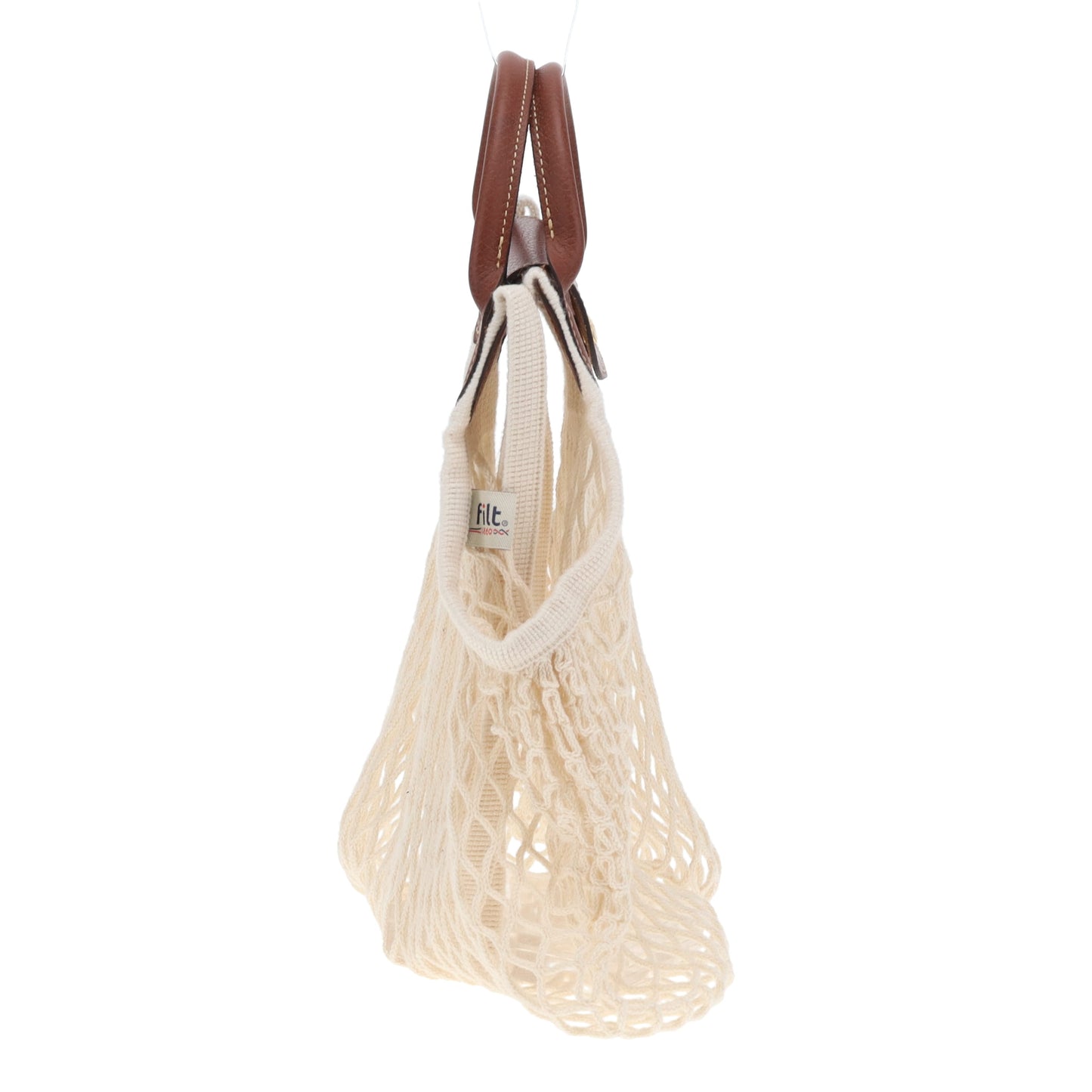 Longchamp Le Pliage Filet Large Mesh Bag Ecru