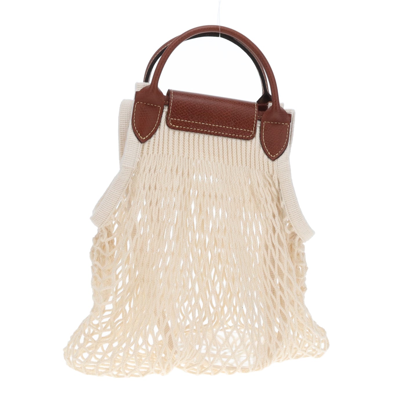 Longchamp Le Pliage Filet Large Mesh Bag Ecru