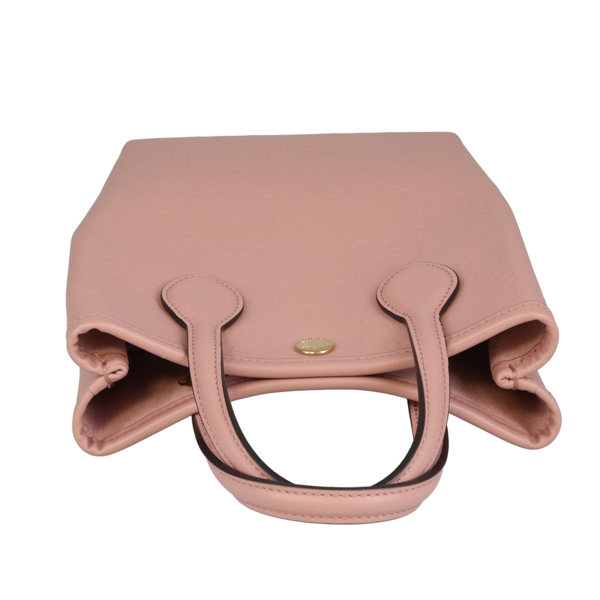 Gucci Mini Tote Bag GG Embossed Pink Leather