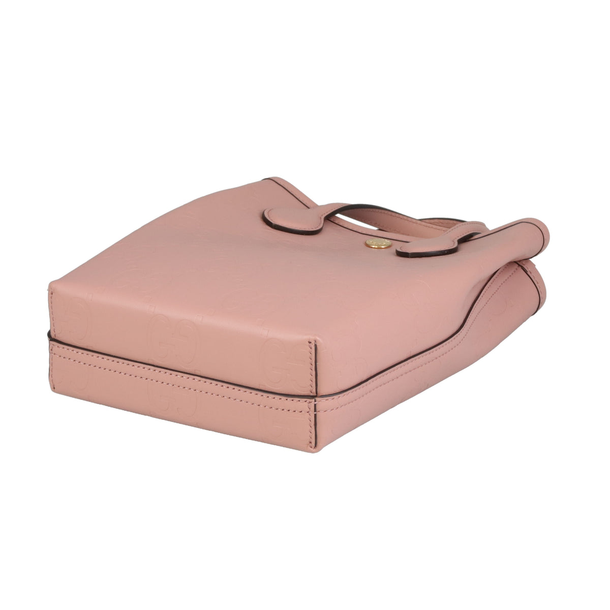 Gucci Mini Tote Bag GG Embossed Pink Leather