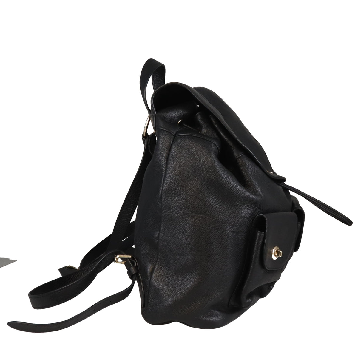 Coach Twin Pocket Backpack Black Leather GHW