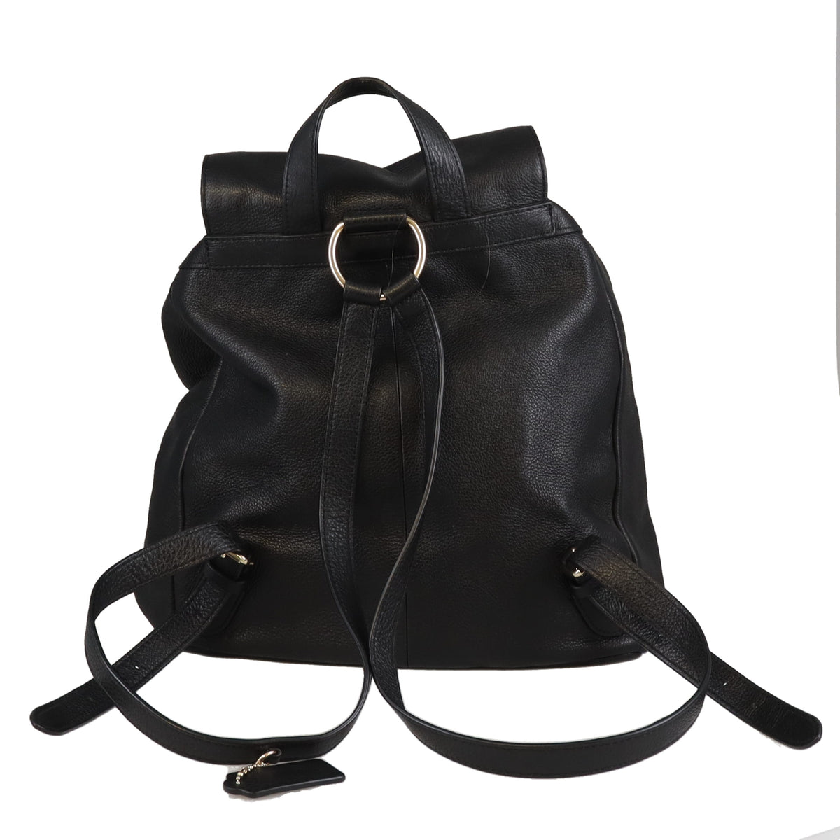 Coach Twin Pocket Backpack Black Leather GHW
