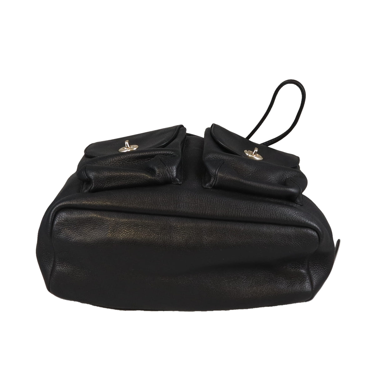 Coach Twin Pocket Backpack Black Leather GHW
