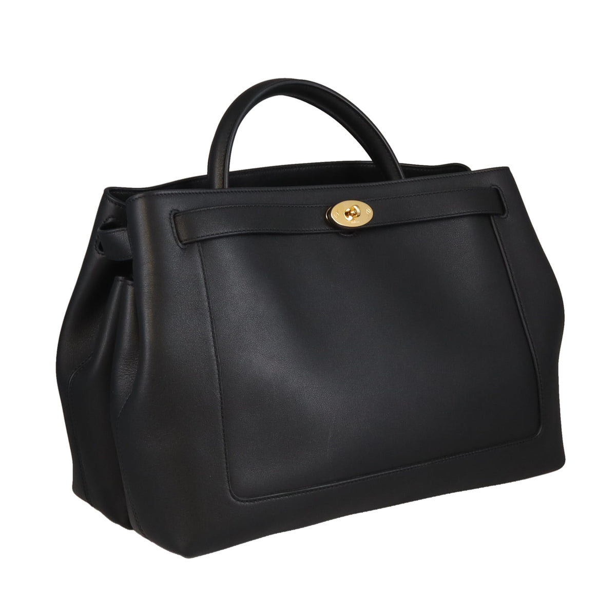 Mulberry Belted Bayswater Black Silky Calf GHW