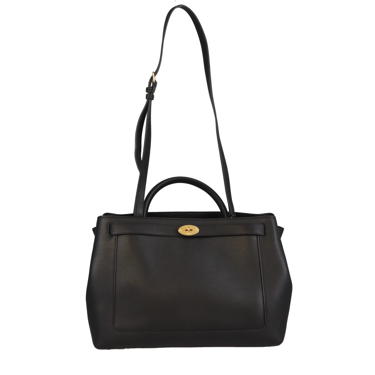 Mulberry Belted Bayswater Black Silky Calf GHW