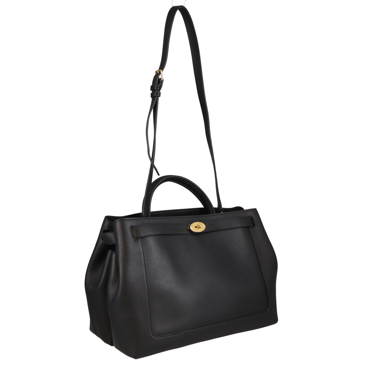 Mulberry Belted Bayswater Black Silky Calf GHW