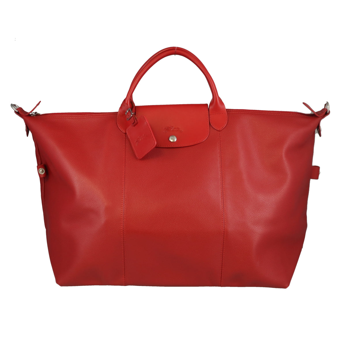 Longchamp Le Foulonné L Red Leather