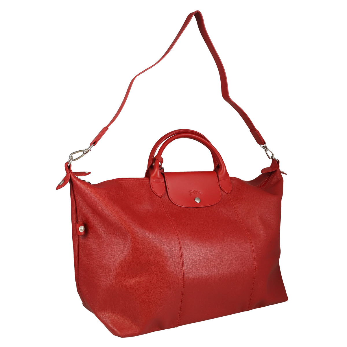 Longchamp Le Foulonné L Red Leather