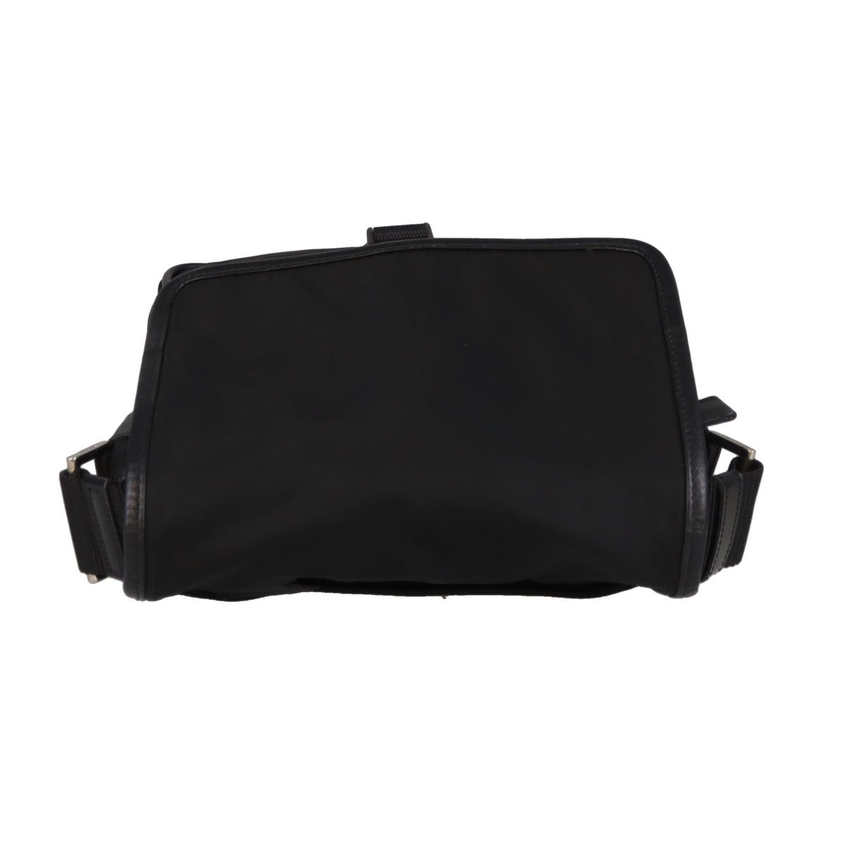 Prada Buckle Messenger Black Nylon