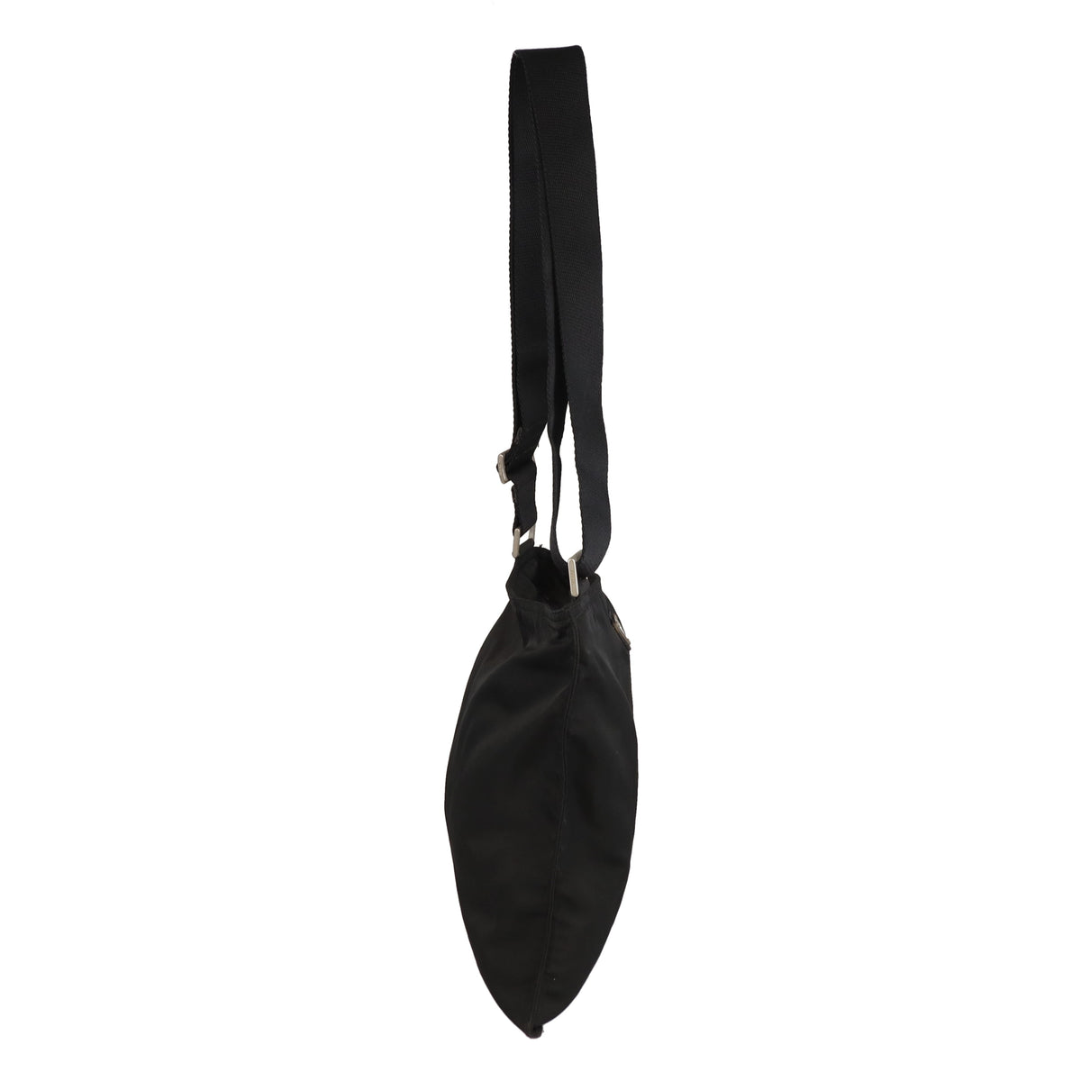 Prada Flat Messenger Large Black Nylon