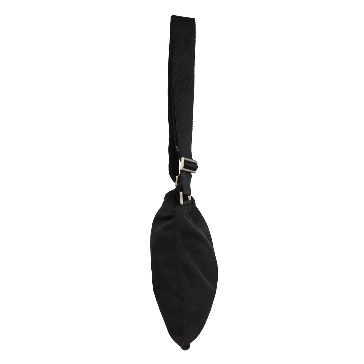 Prada Flat Messenger Large Black Nylon