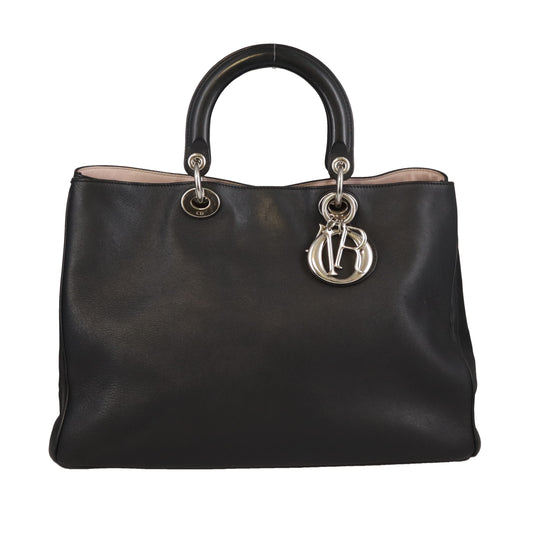 Dior Diorissimo Tote Bag Black Leather 2012