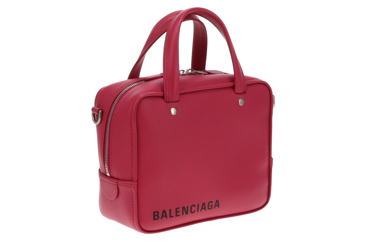 Balenciaga Pink Triangle Square Bag XS