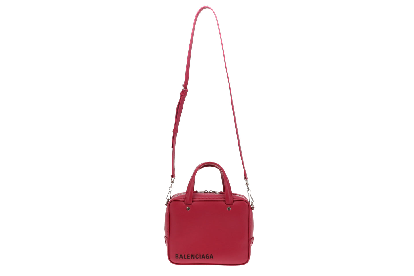 Balenciaga Pink Triangle Square Bag XS