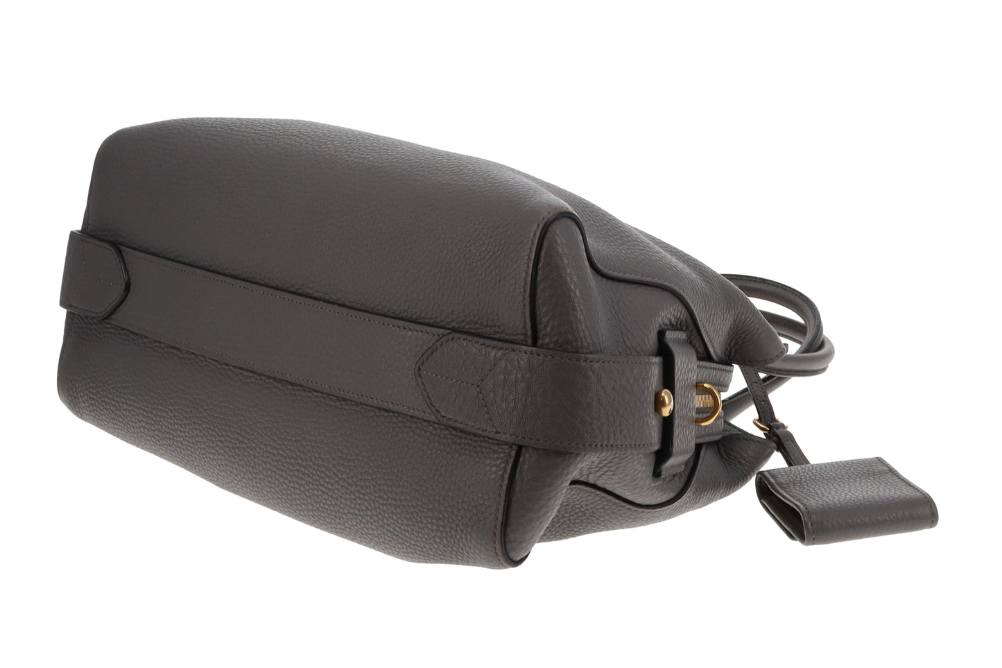 Prada Marmo Grey Tote Bag in Calf Leather (No Shoulder Strap)