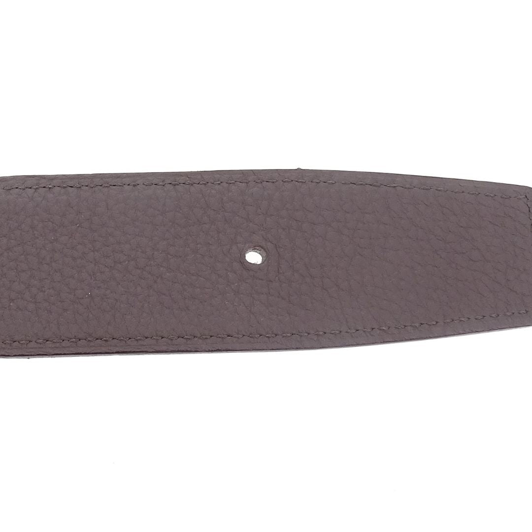 Hermes Belt Noir and Etain with Constance Buckle