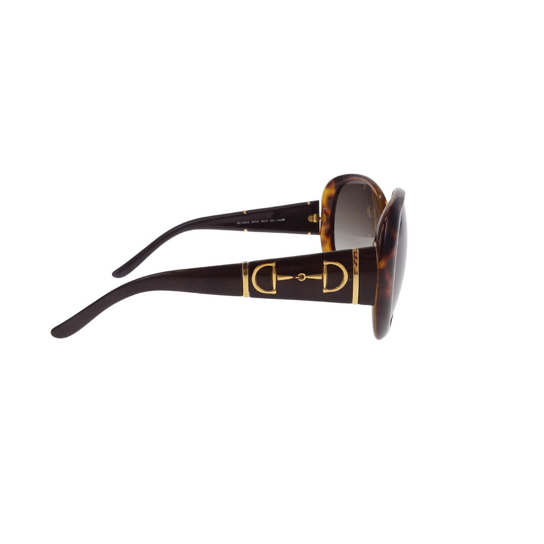 Gucci brown top tortoise sunglasses