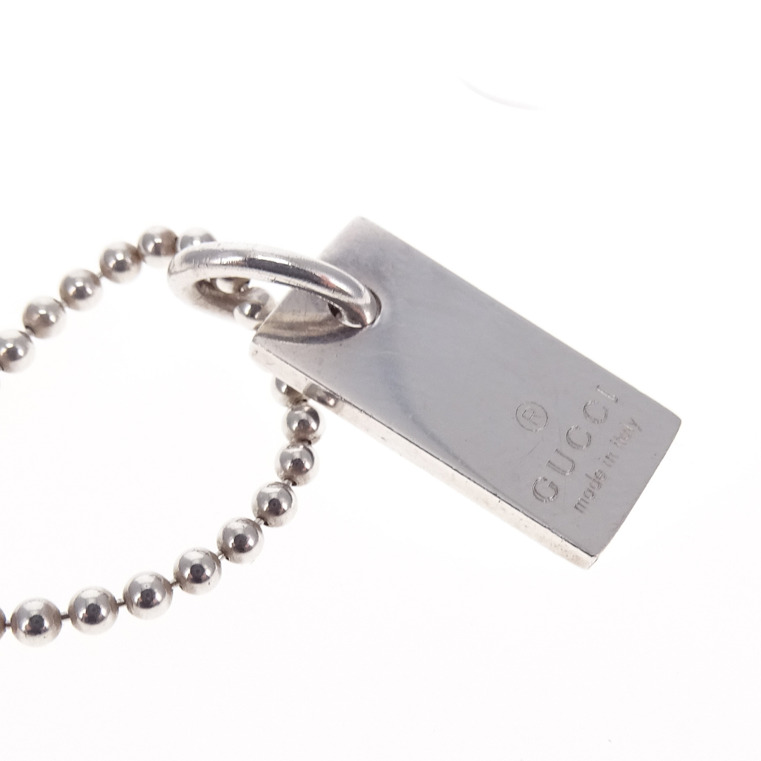Gucci Logo Tag Bracelet Sterling Silver