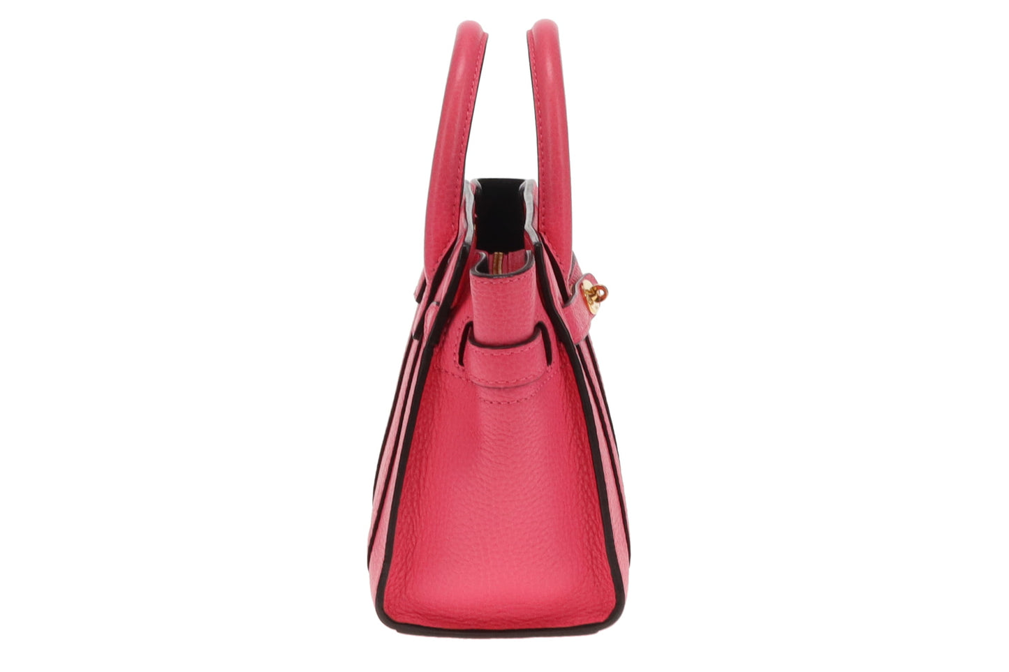 Mulberry Micro Bayswater Fluro Pink Grain Leather