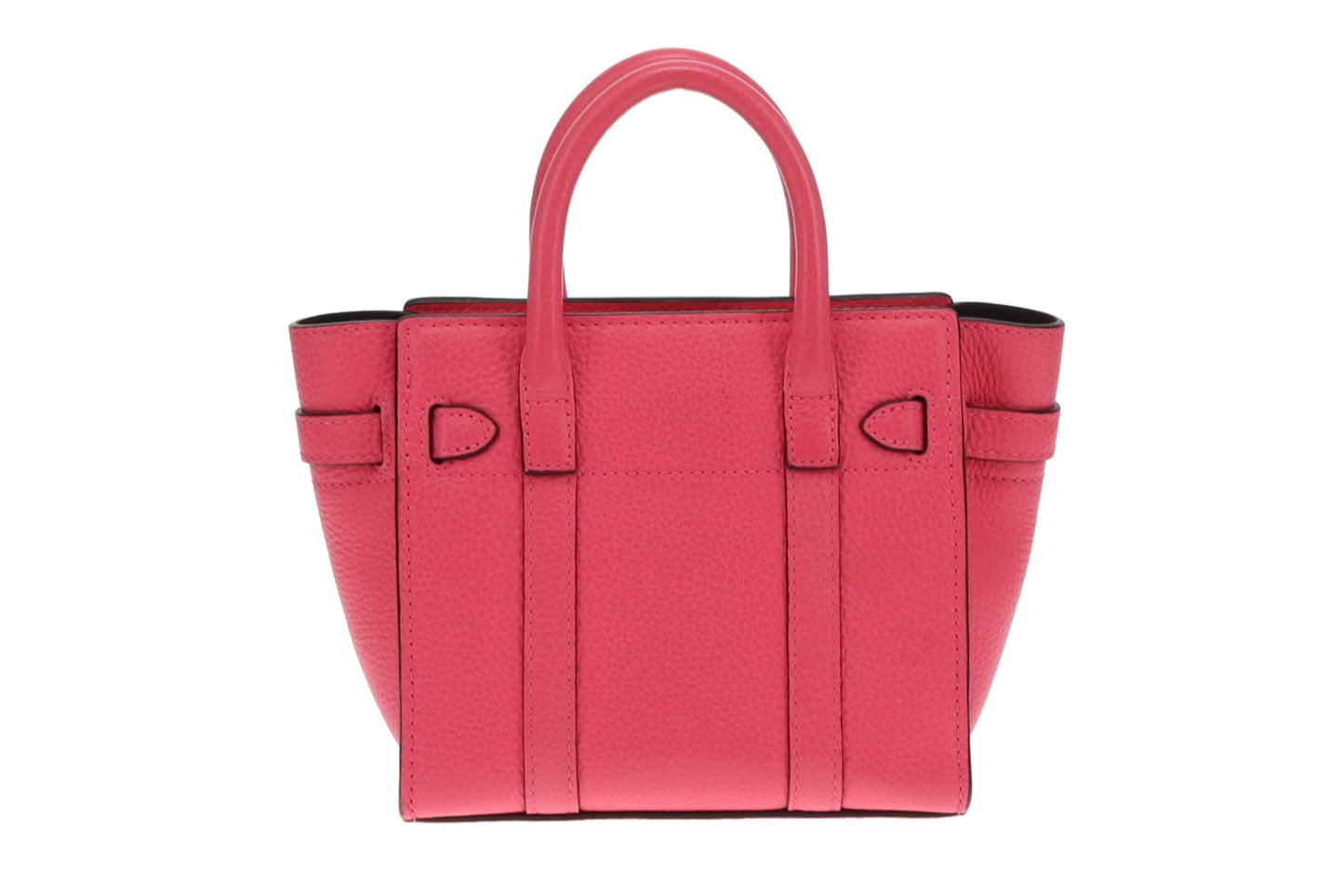 Mulberry Micro Bayswater Fluro Pink Grain Leather