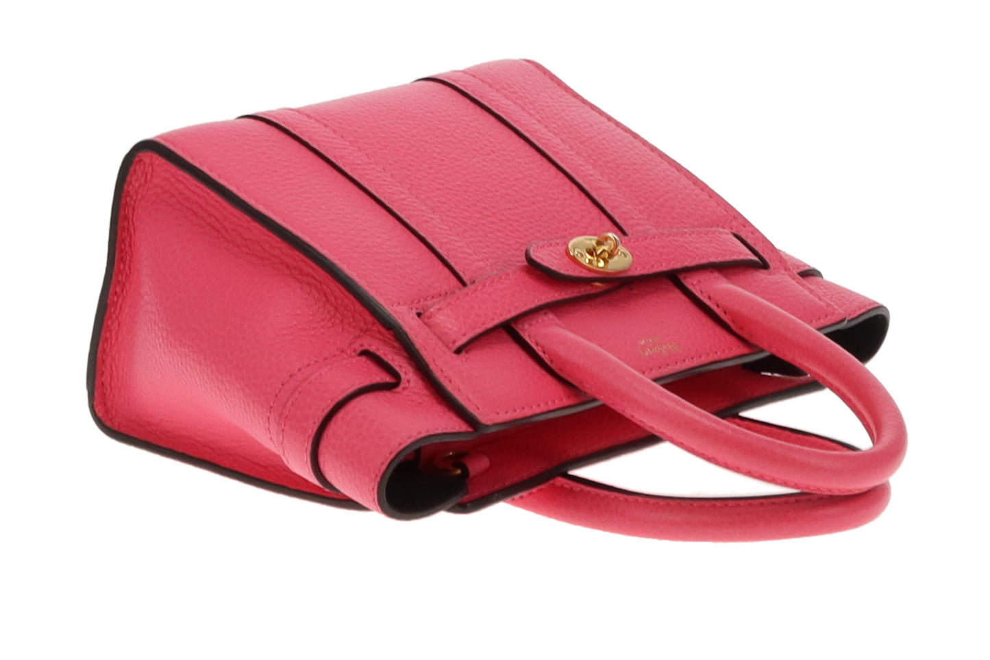 Mulberry Micro Bayswater Fluro Pink Grain Leather