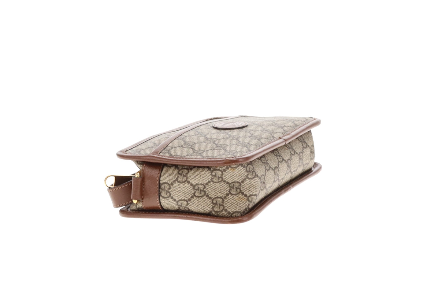 Gucci Interlocking G Mini Bag GG Supreme and Brown Leather