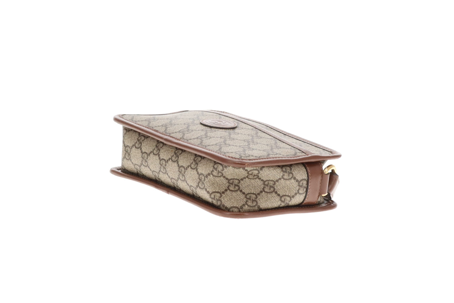 Gucci Interlocking G Mini Bag GG Supreme and Brown Leather