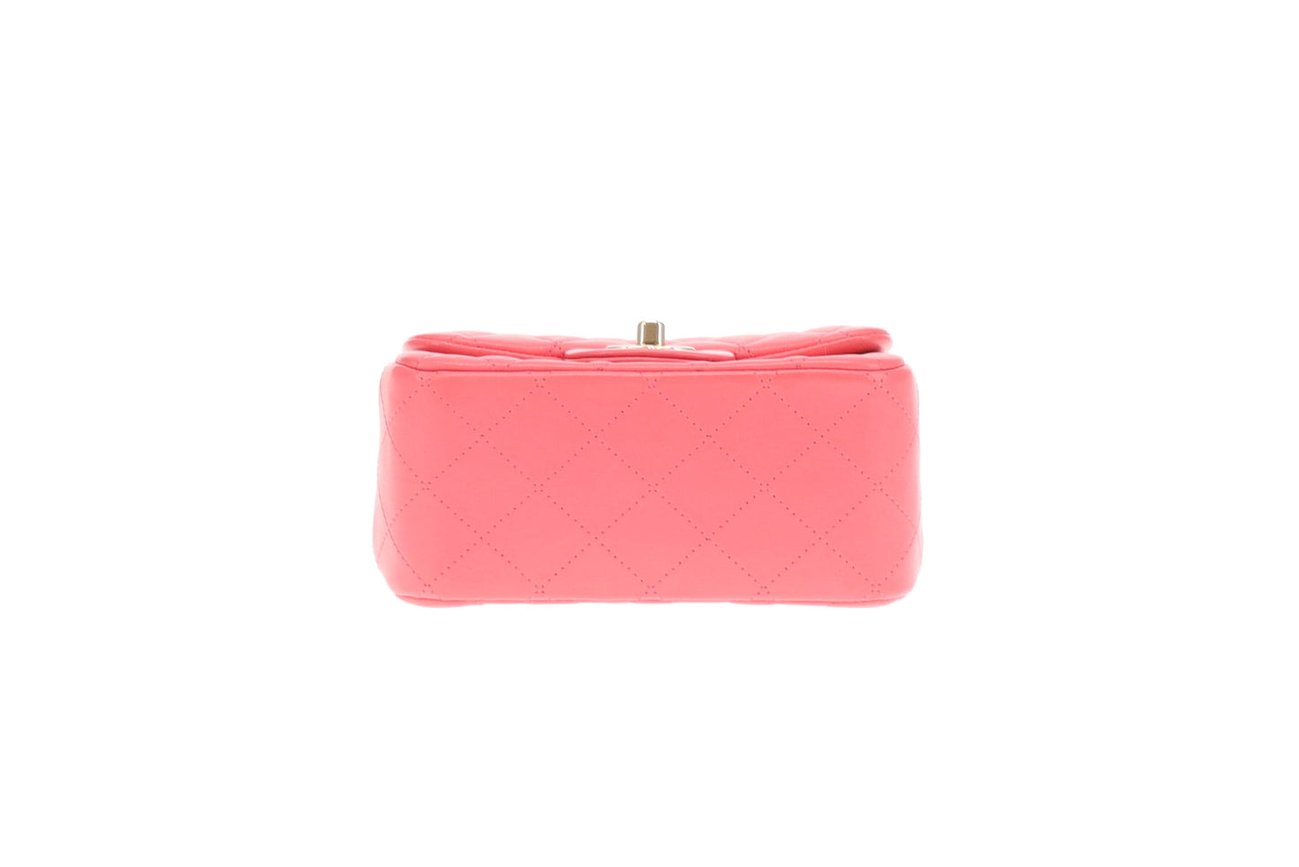 Chanel  Classic Mini Square Flap Pink Lambskin GHW 2020