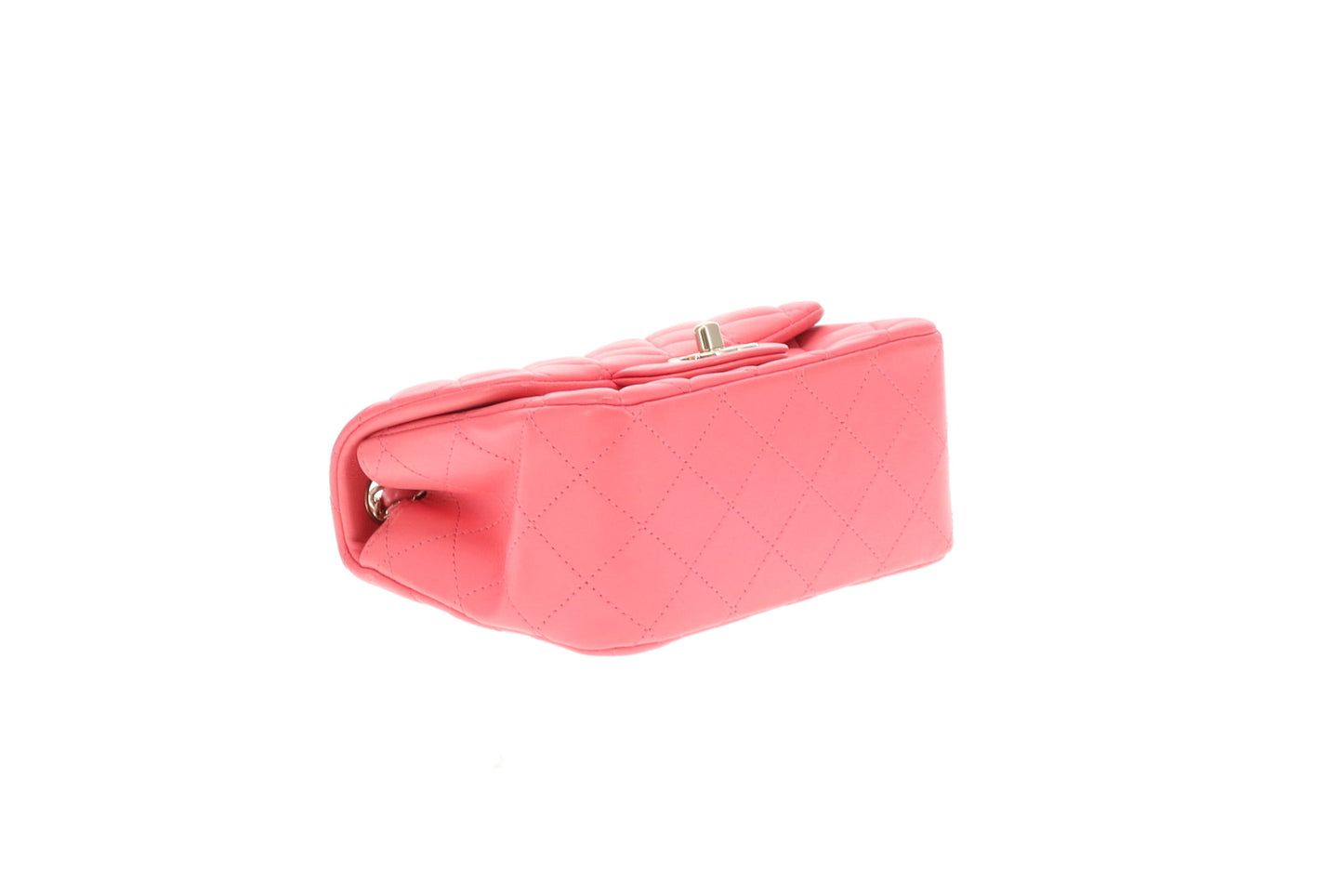 Chanel  Classic Mini Square Flap Pink Lambskin GHW 2020