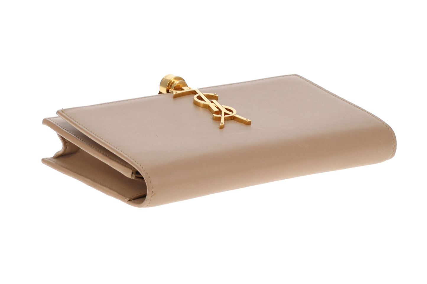 Saint Laurent Kate Wallet on Chain Beige GHW 2017