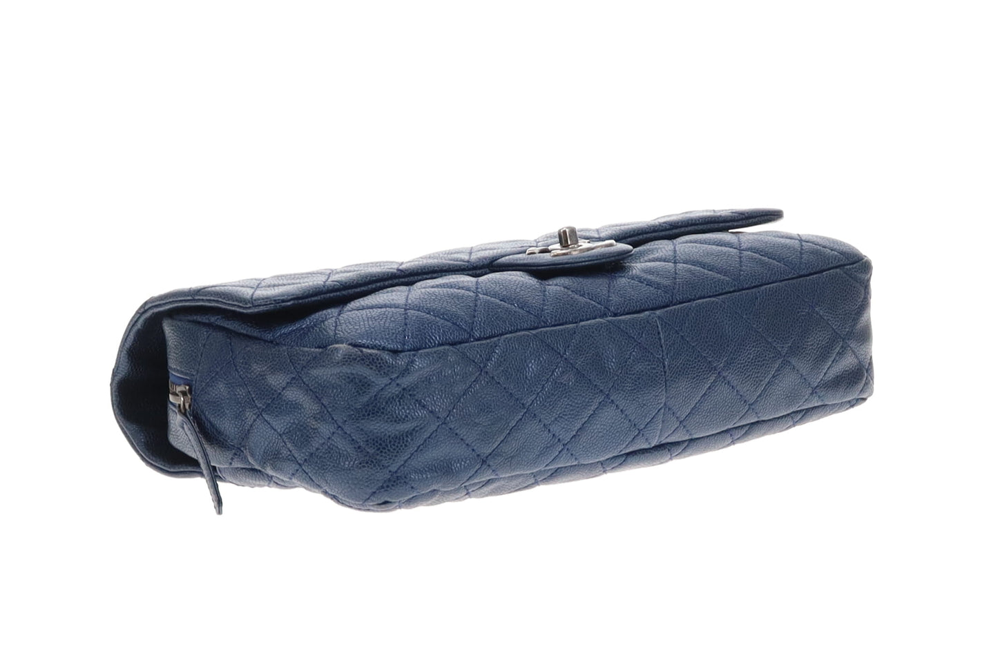 Chanel Easy Flap Metallic Blue Caviar 2012
