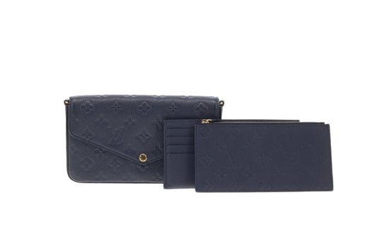 Louis Vuitton Felicie Monogram Empreinte Marine 2024