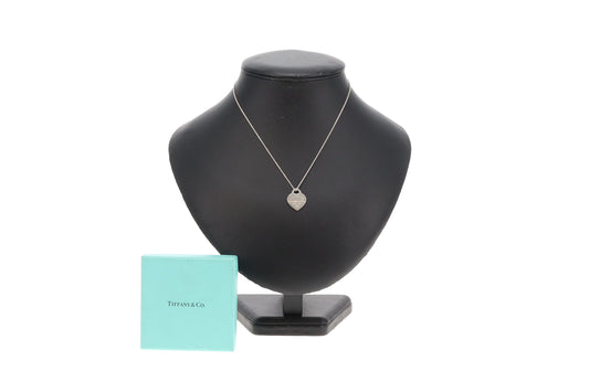 Tiffany & Co RTT Heart Tag Necklace Sterling Silver 2
