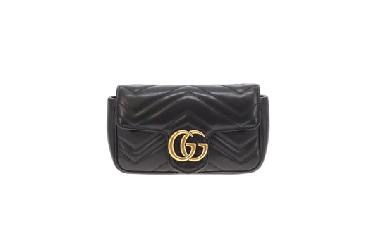 Gucci Marmont Super Mini Black GHW