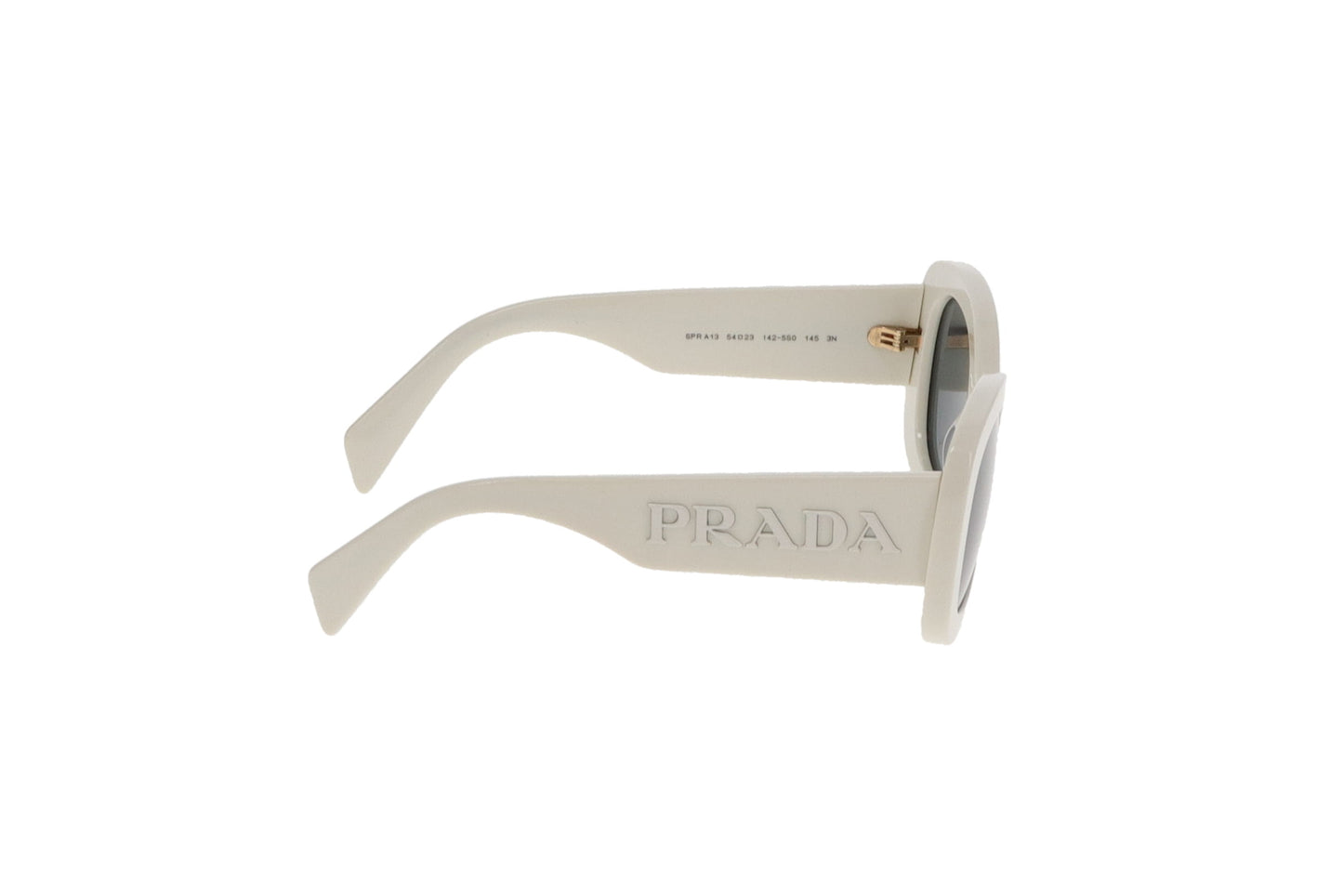 Prada White Oversized Logo Arm SPRA13 Sunglasses