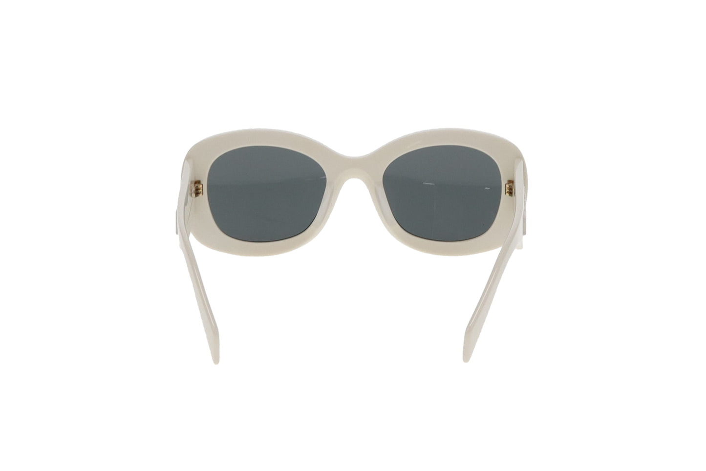 Prada White Oversized Logo Arm SPRA13 Sunglasses