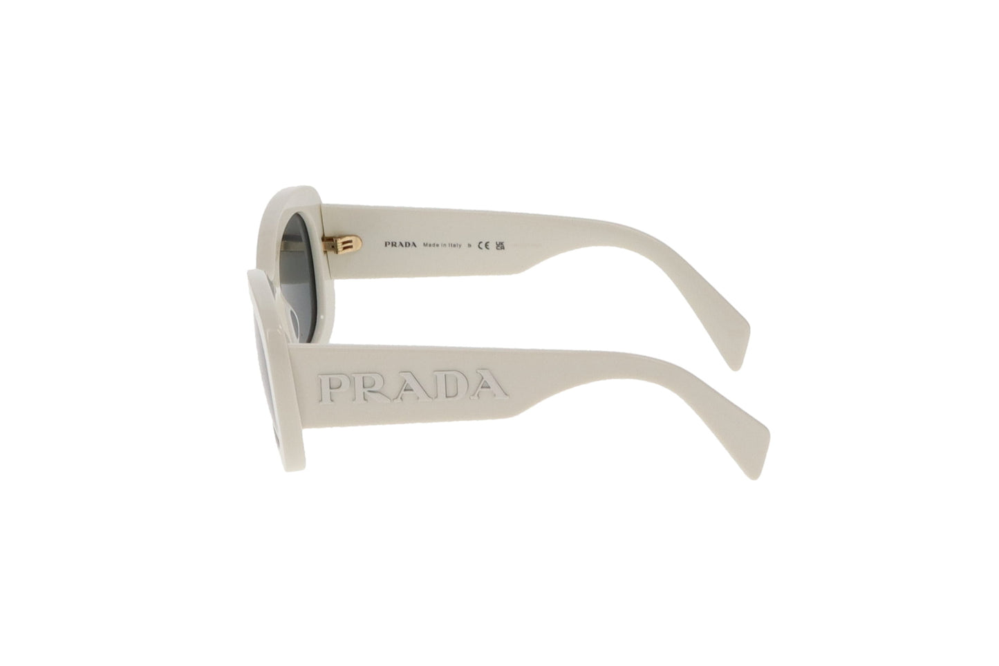 Prada White Oversized Logo Arm SPRA13 Sunglasses