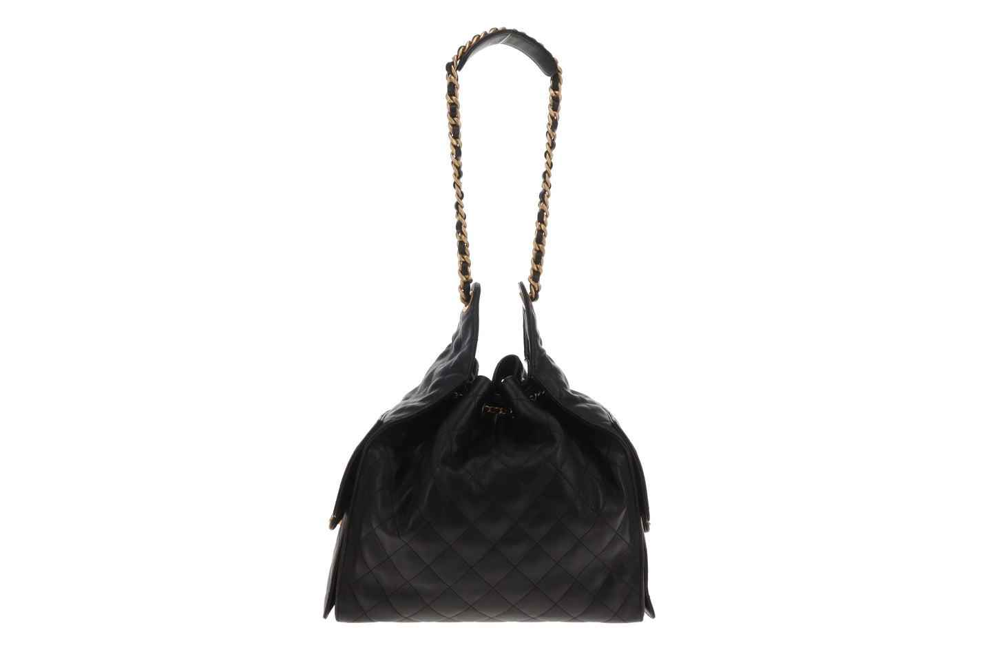 Chanel 25 Small Black Caviar GHW (NFID)