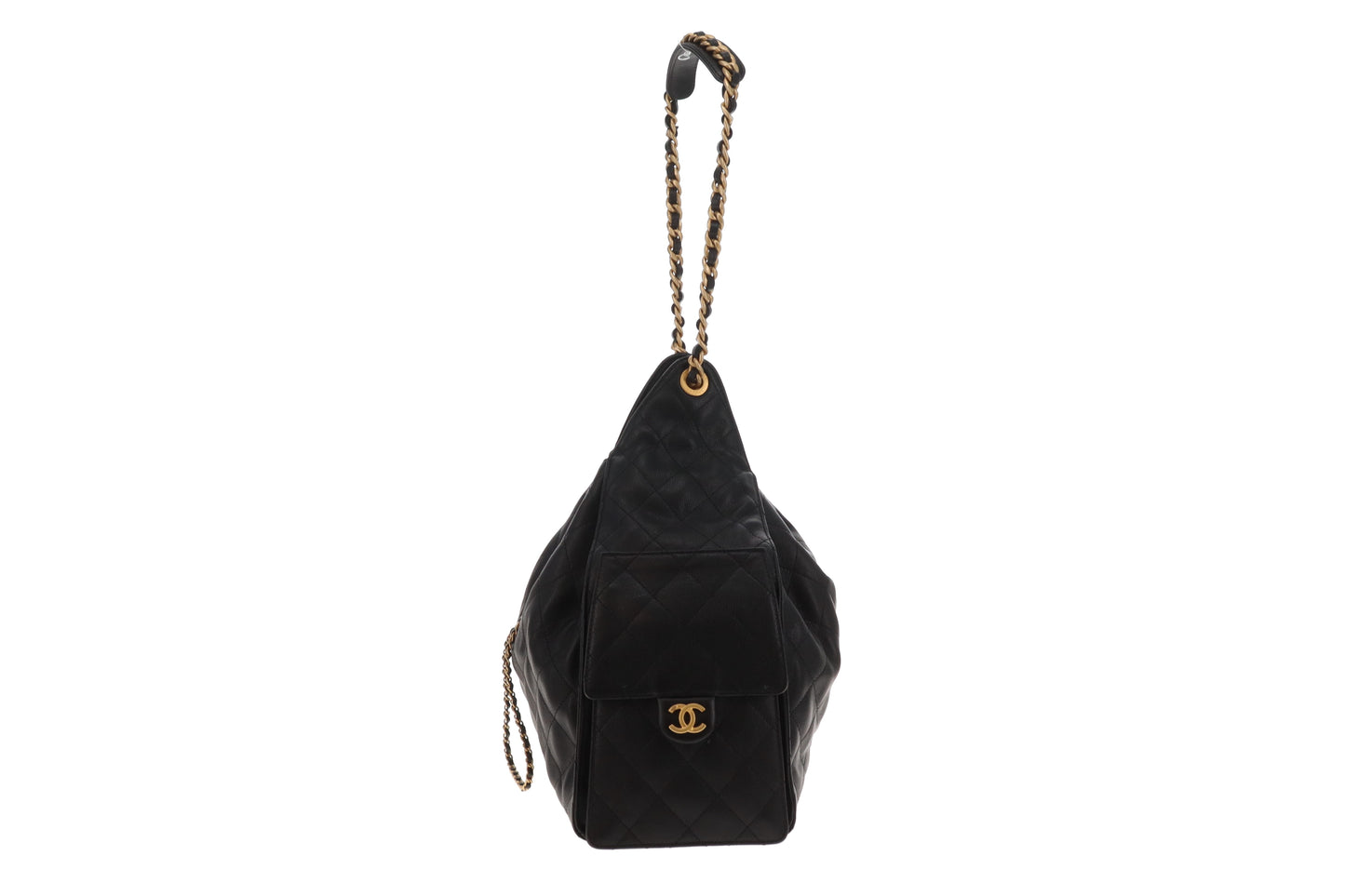 Chanel 25 Small Black Caviar GHW (NFID)
