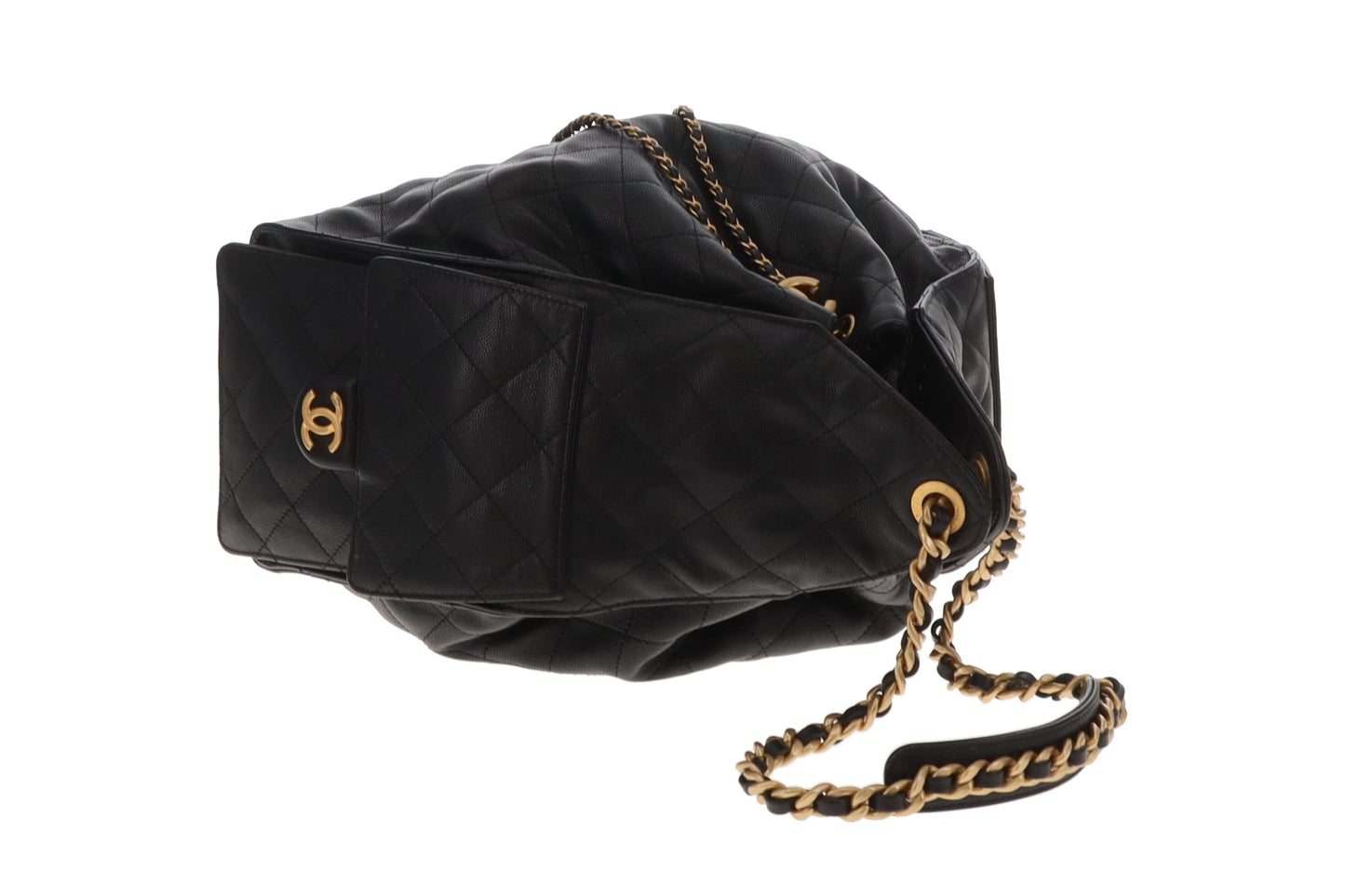 Chanel 25 Small Black Caviar GHW (NFID)