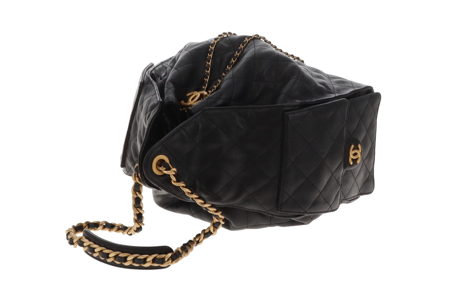 Chanel 25 Small Black Caviar GHW (NFID)