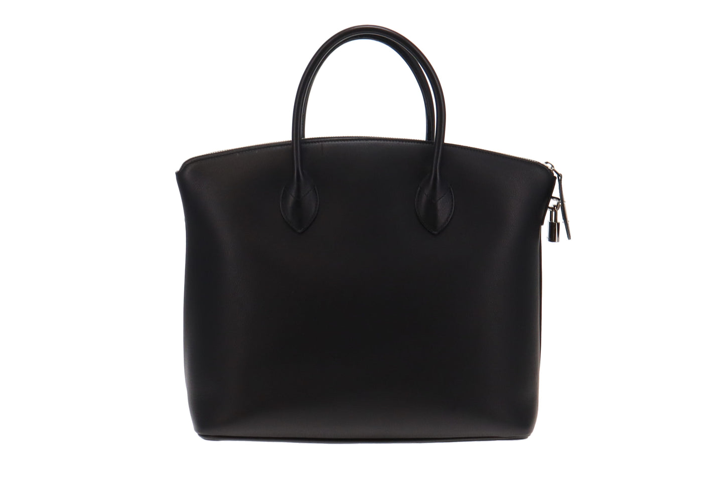 Louis Vuitton Black Smooth Calf Leather Custom Order Lockit Tote (Haute Maroquinerie) (2)