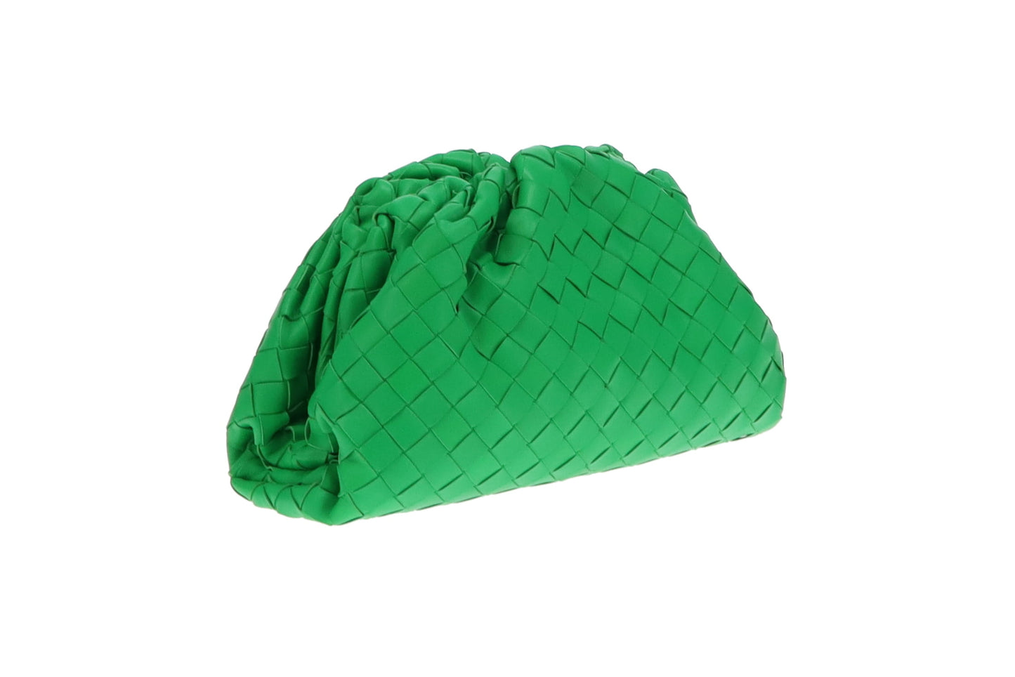 Bottega Veneta Parakeet Green Intrecciato Teen Pouch