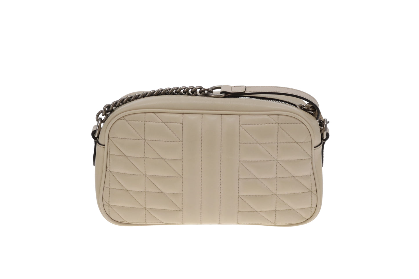 Gucci Marmont Camera Bag Small Mixed Matelasse Ivory SHW
