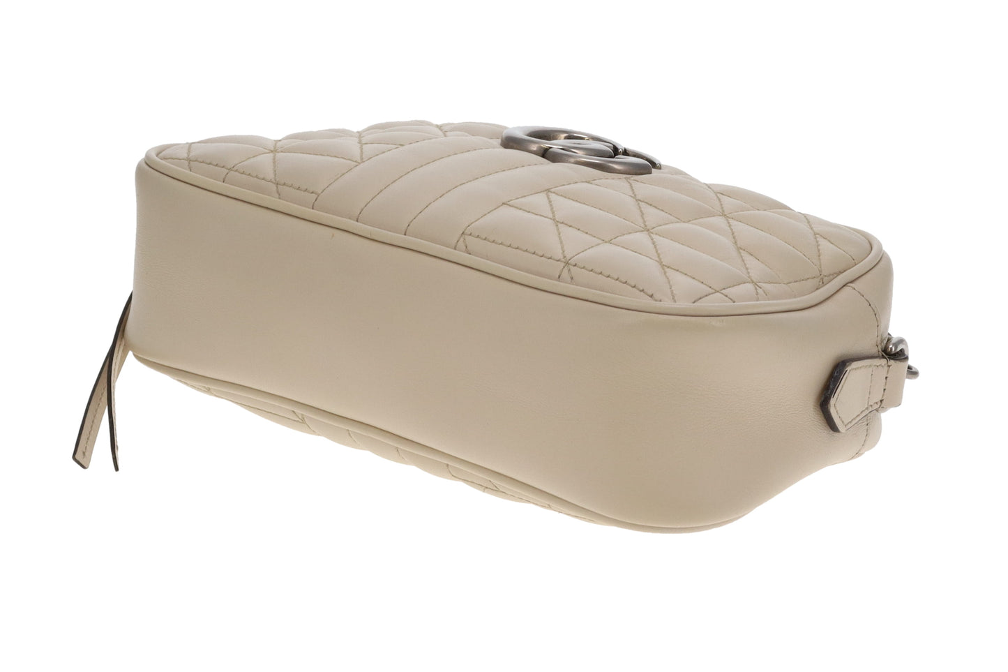 Gucci Marmont Camera Bag Small Mixed Matelasse Ivory SHW