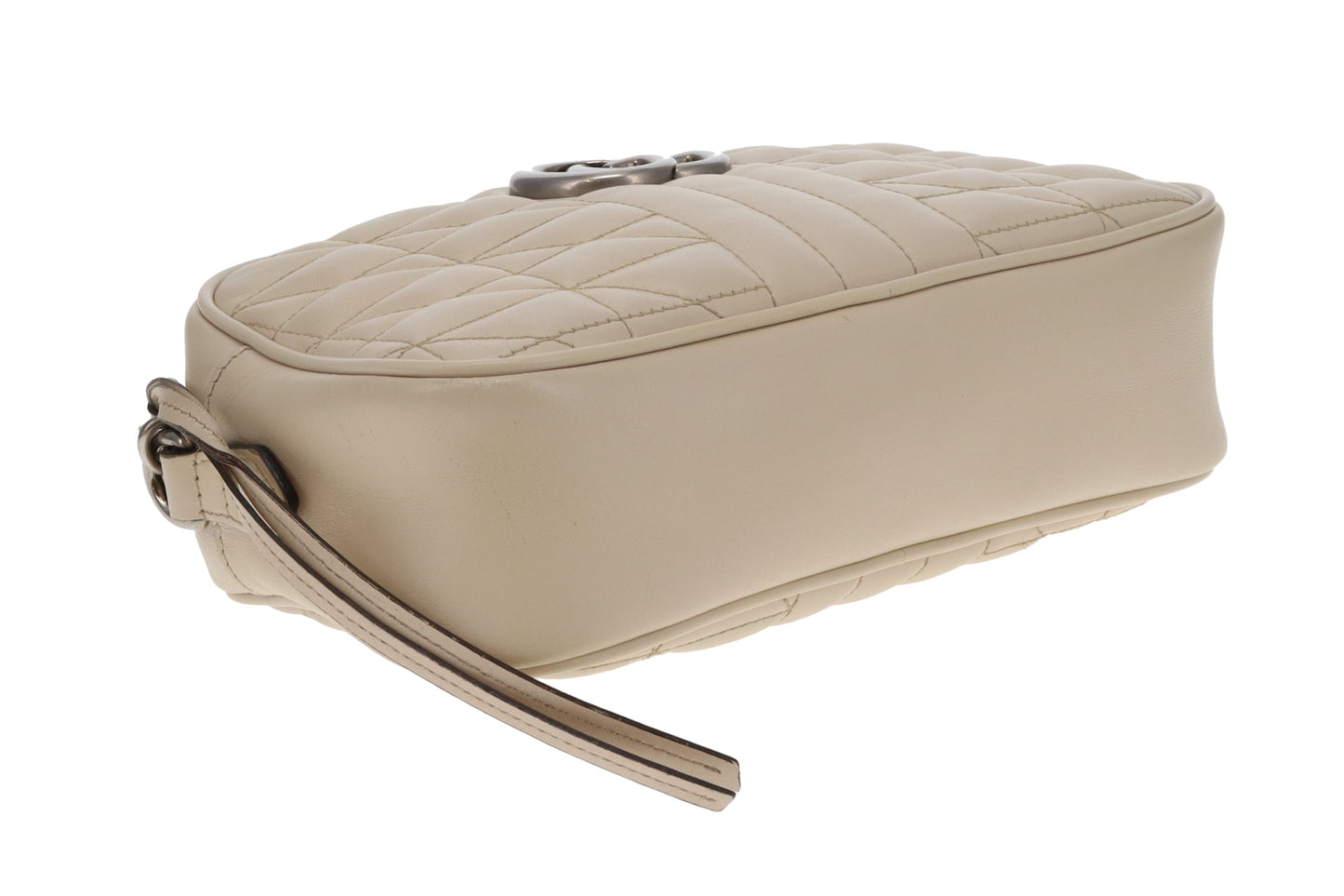 Gucci Marmont Camera Bag Small Mixed Matelasse Ivory SHW