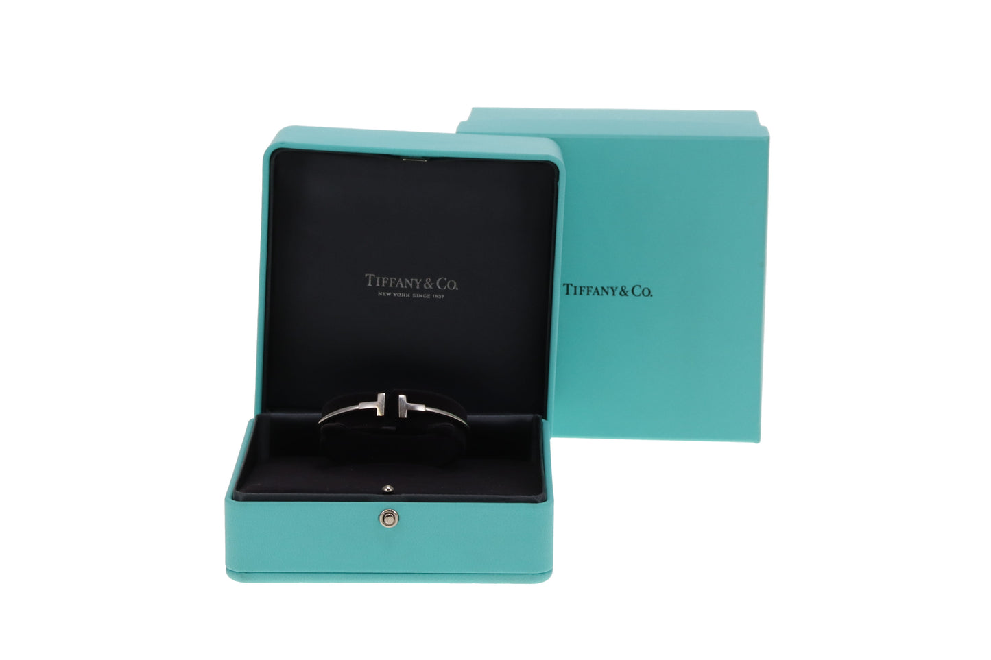 Tiffany & Co T Wire Bracelet 18K White Gold